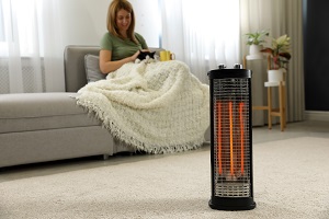 How to save power when using a halogen heater while staying comfortable